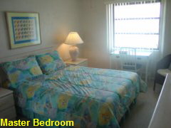 Master Bedroom in Unit 3A4 in the Oceans Reach Condo Complex on Sanibel Island